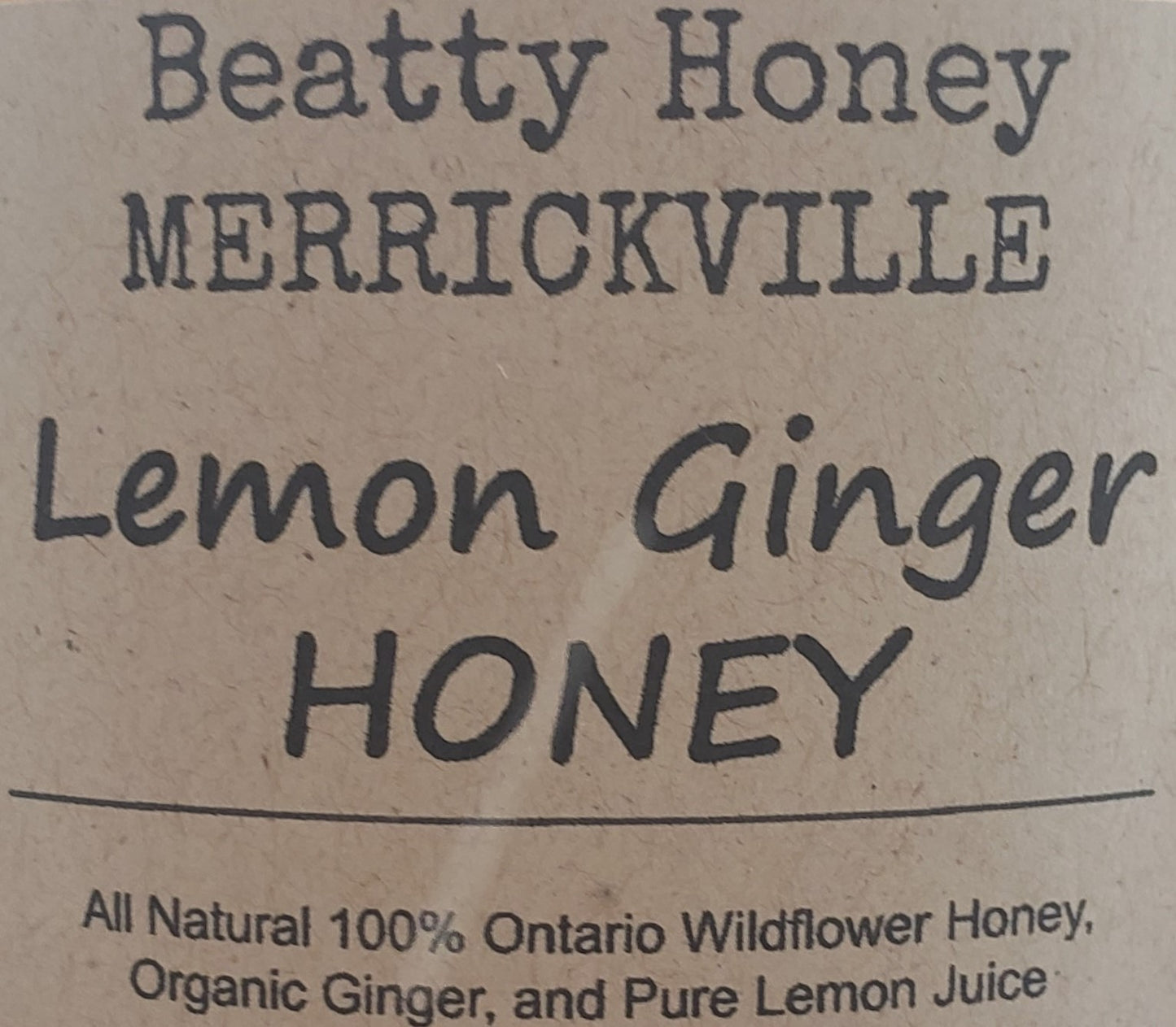 GINGER, LEMON, AND HONEY